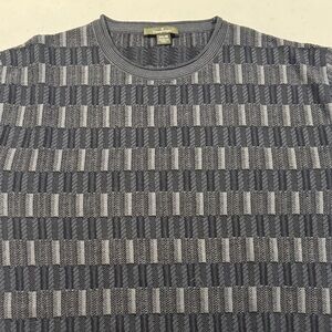 Ermenegildo Zegna Black and Gray Crewneck Sweater